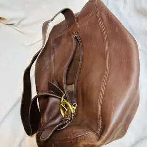 Vintage Legacy Brown Coach Leather One Shoulder Backpack Made in USA Coach Legacy Shoulder Bag Brown Bags & Handbags for Women  main image 3